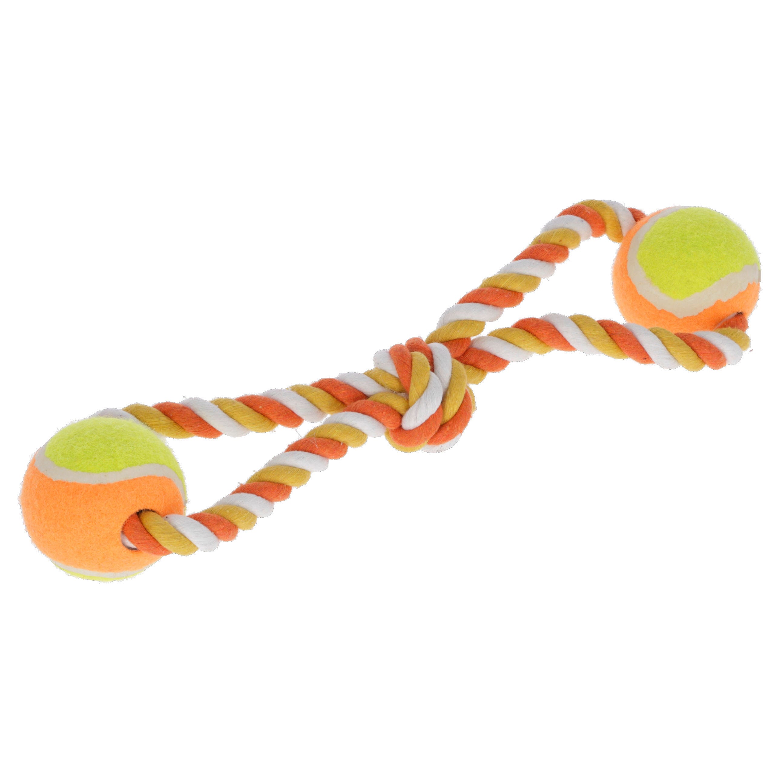 Ziehspielzeug Bälle, 34cm orange, Baumwolle