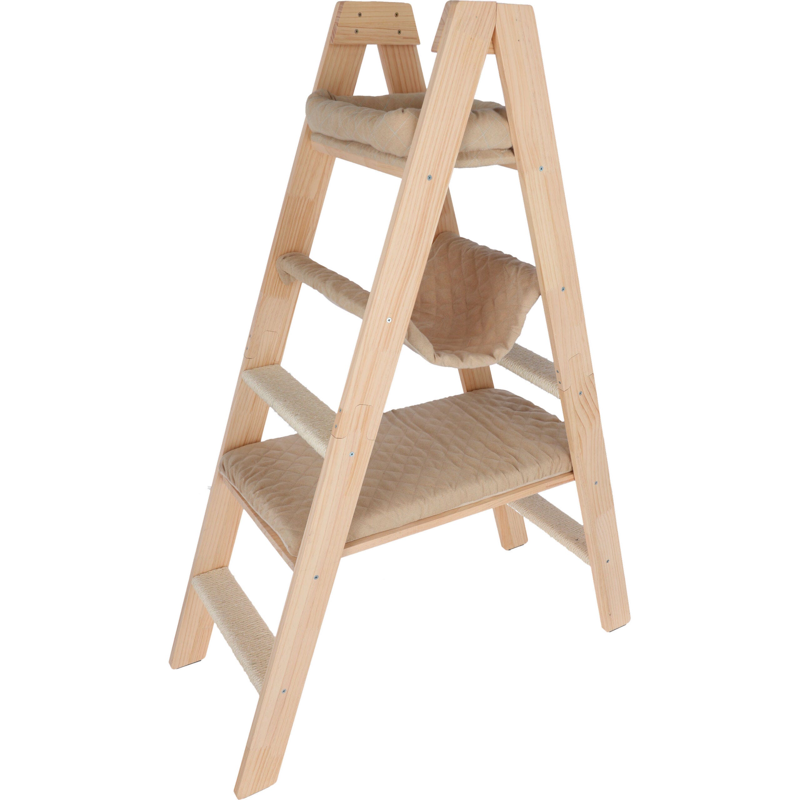 Kratzbaum Ladder, 97x39,5x134cm, beige