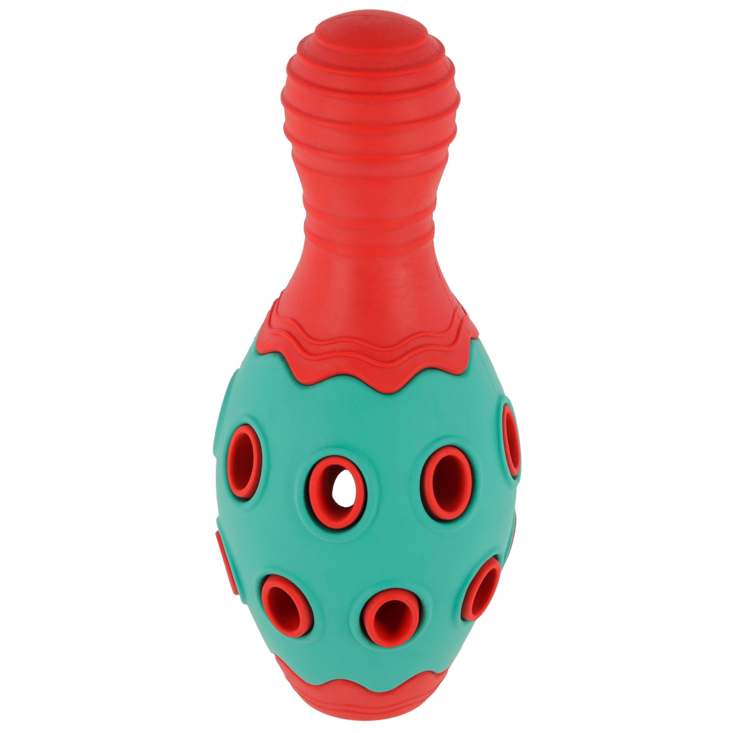 Kegel ToyFastic, befüllbar, rot/türkis, 15 x 6,5 cm