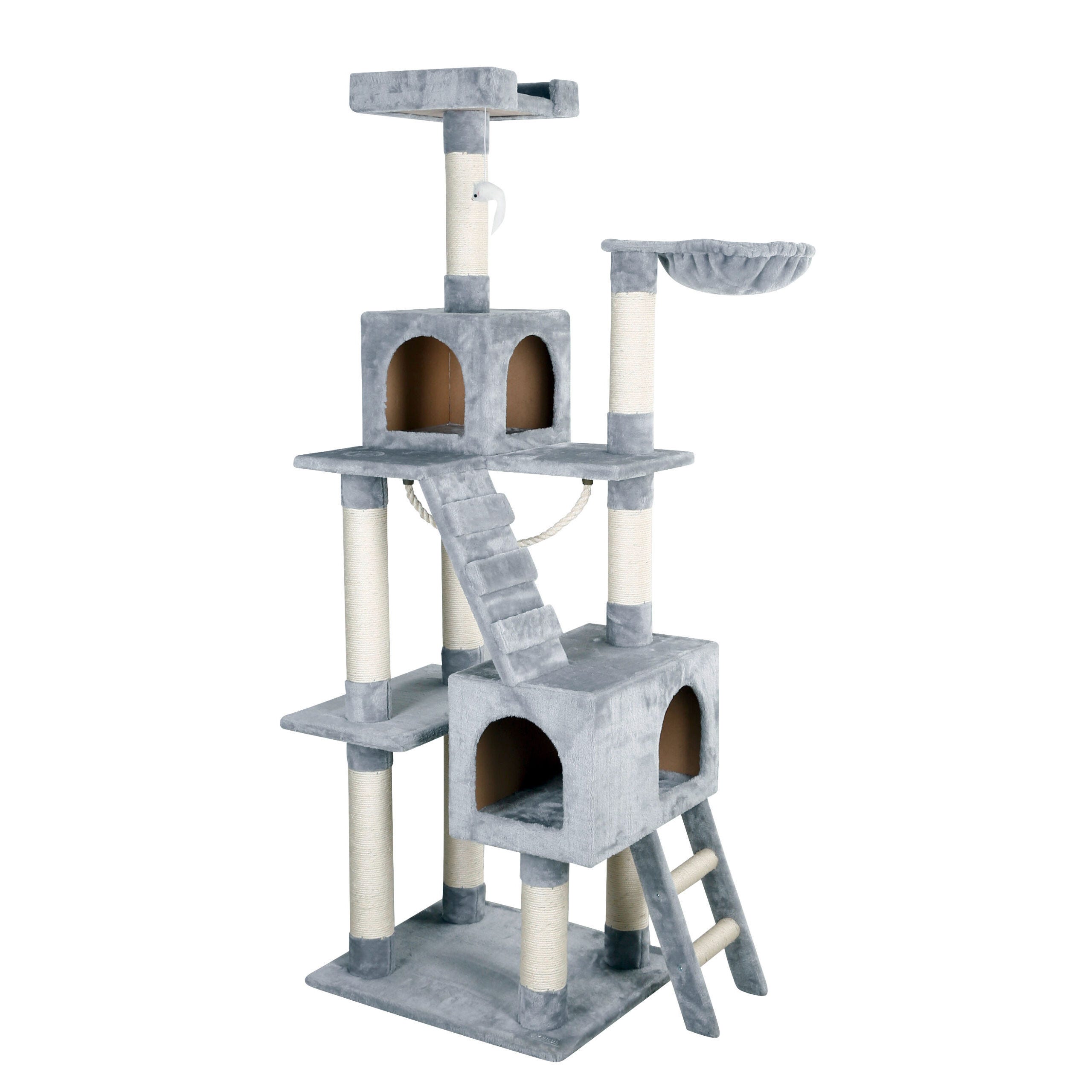 Kratzbaum Square grau, 84x50x178cm