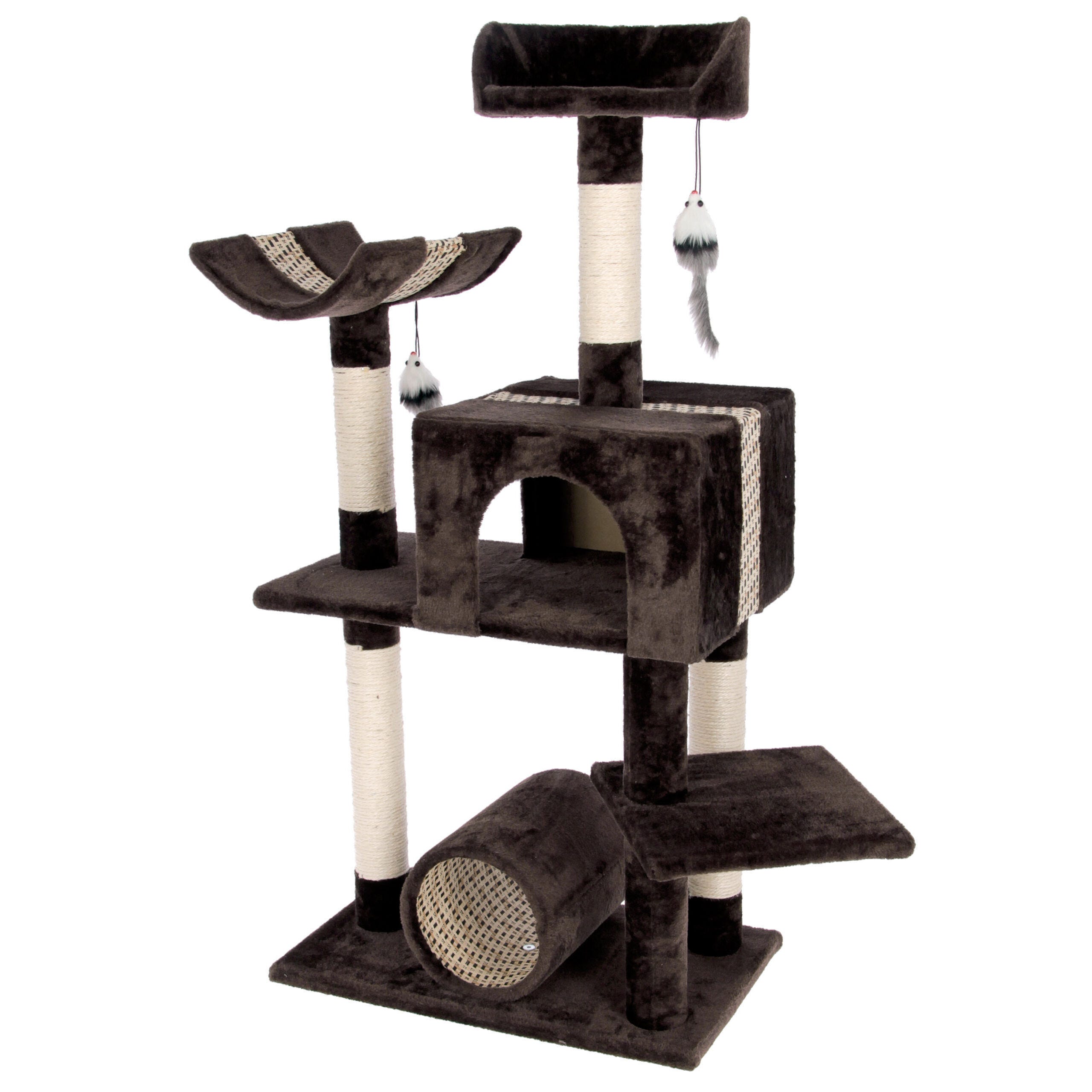Kratzbaum Safari Big dunkel- braun, 60x36x122 cm
