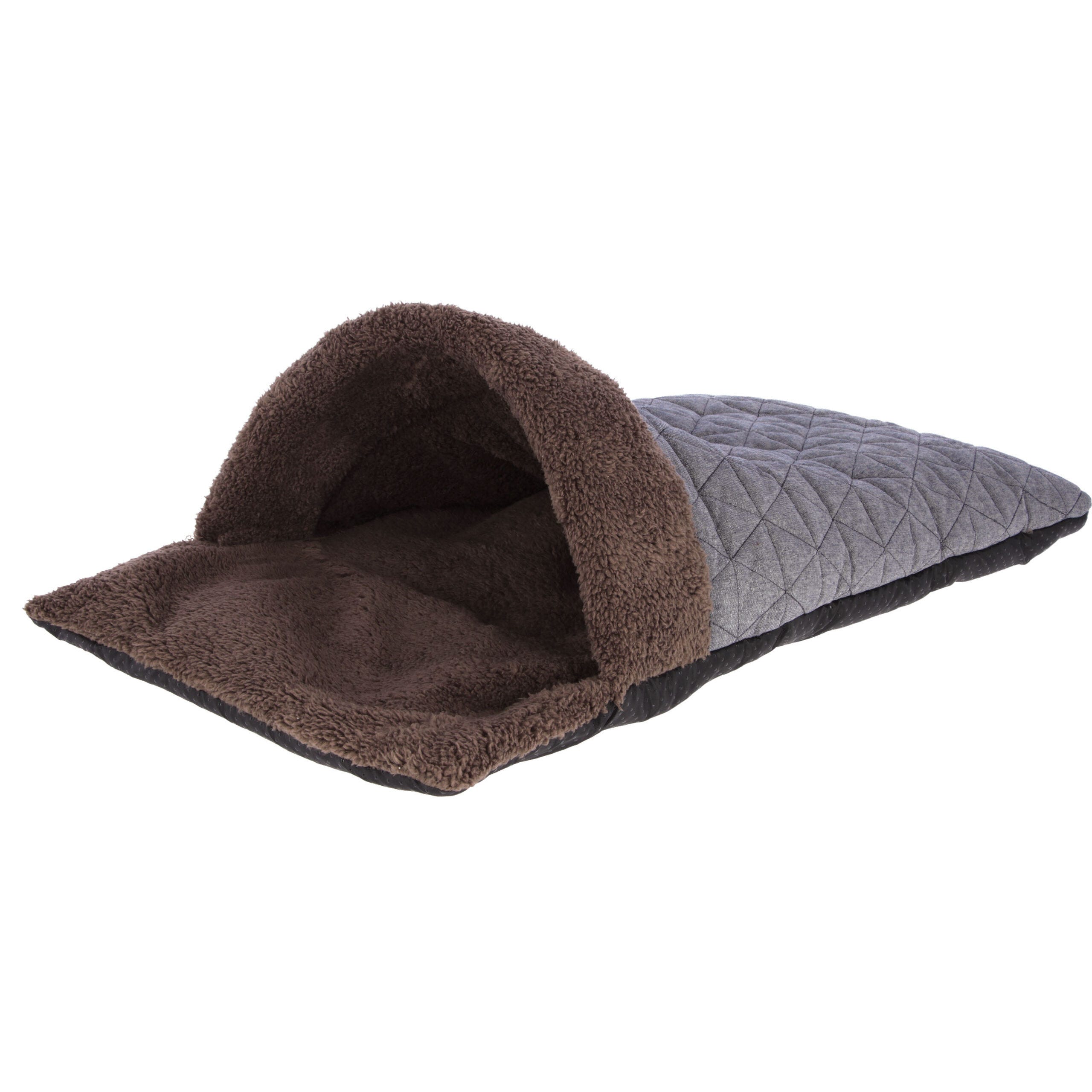Kuschelsack Thea, 40x70x12cm, braun/blau