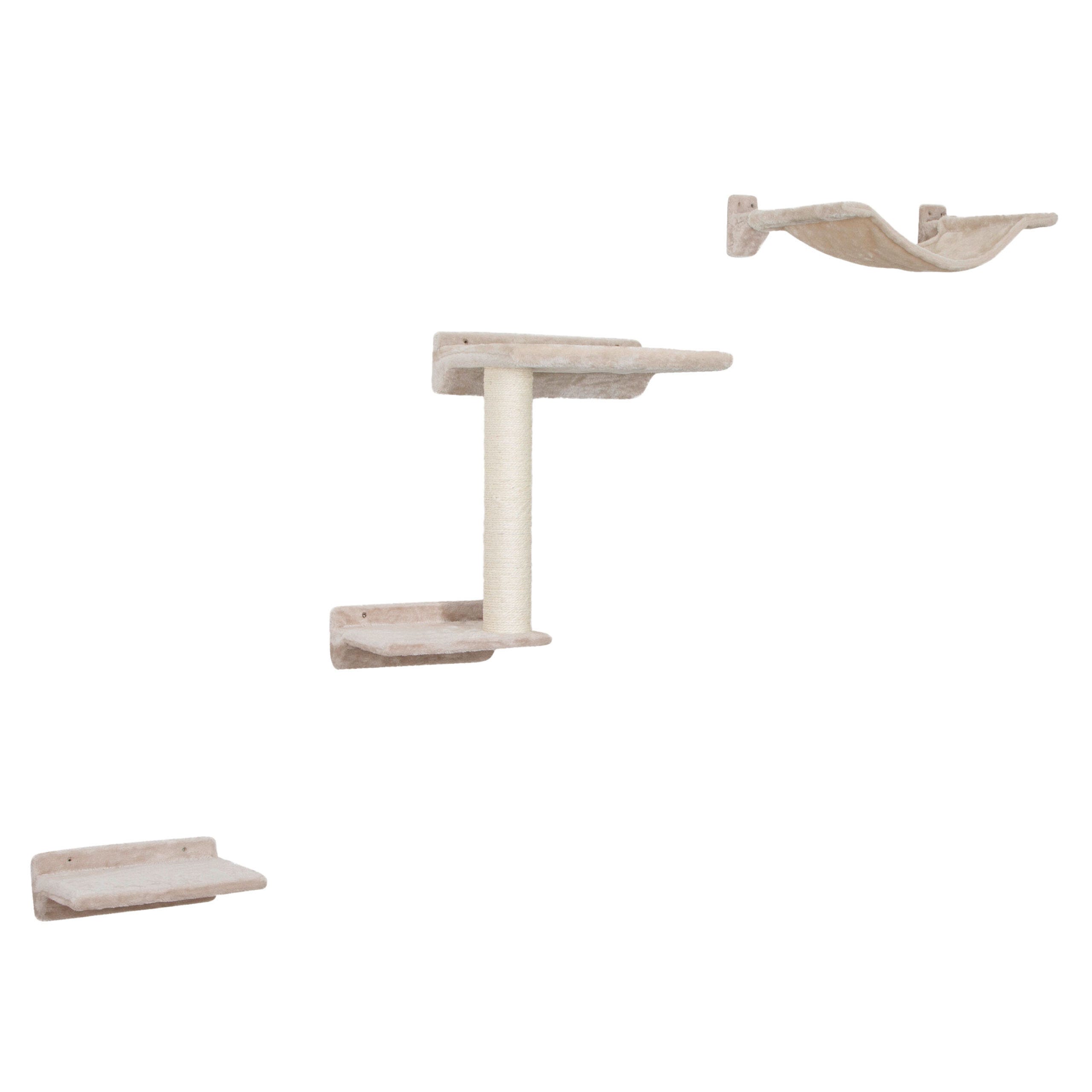 Kletterwand Zugspitze für Katzen, 5-teilig, beige