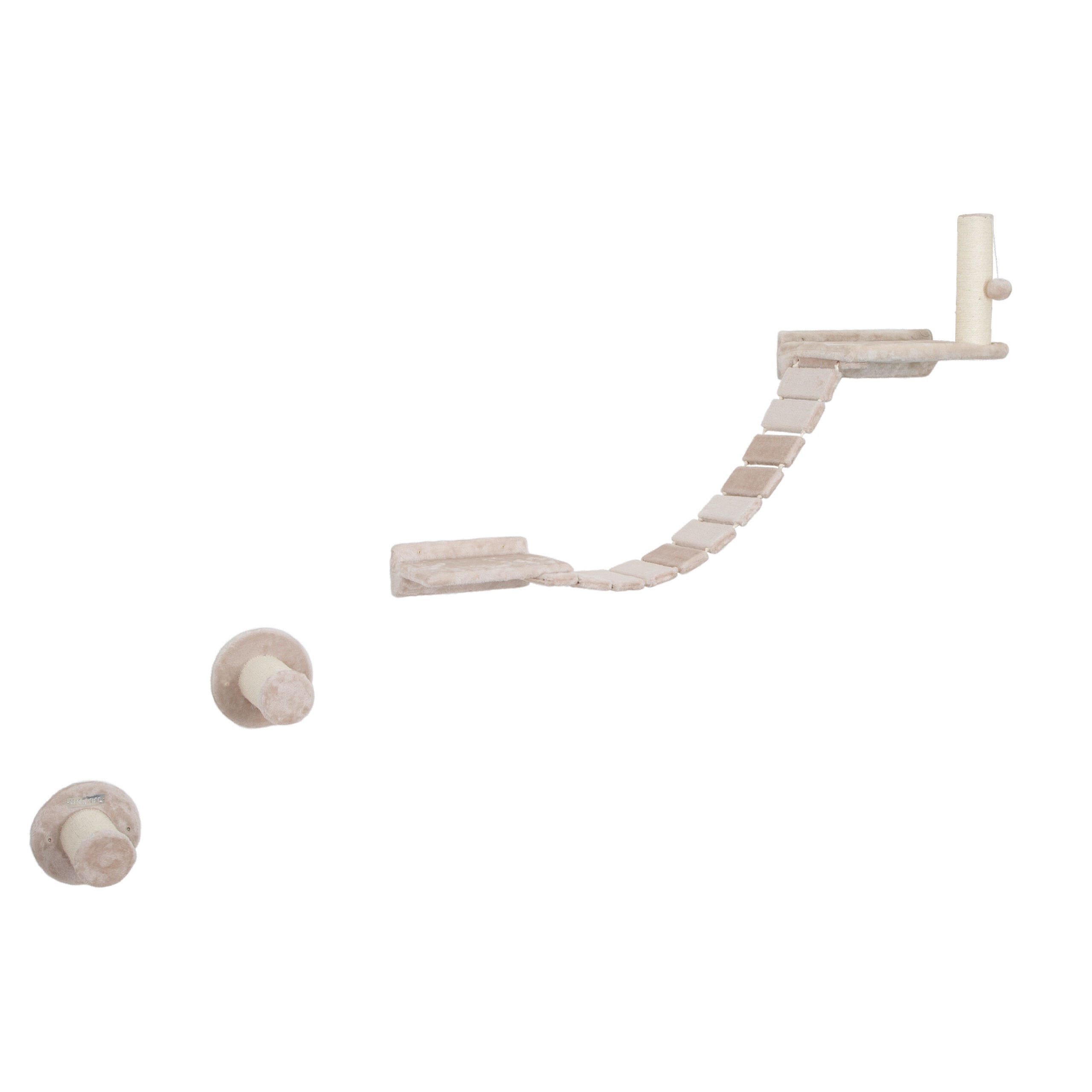 Kletterwand Matterhorn für Katzen, 6-Teilig, beige