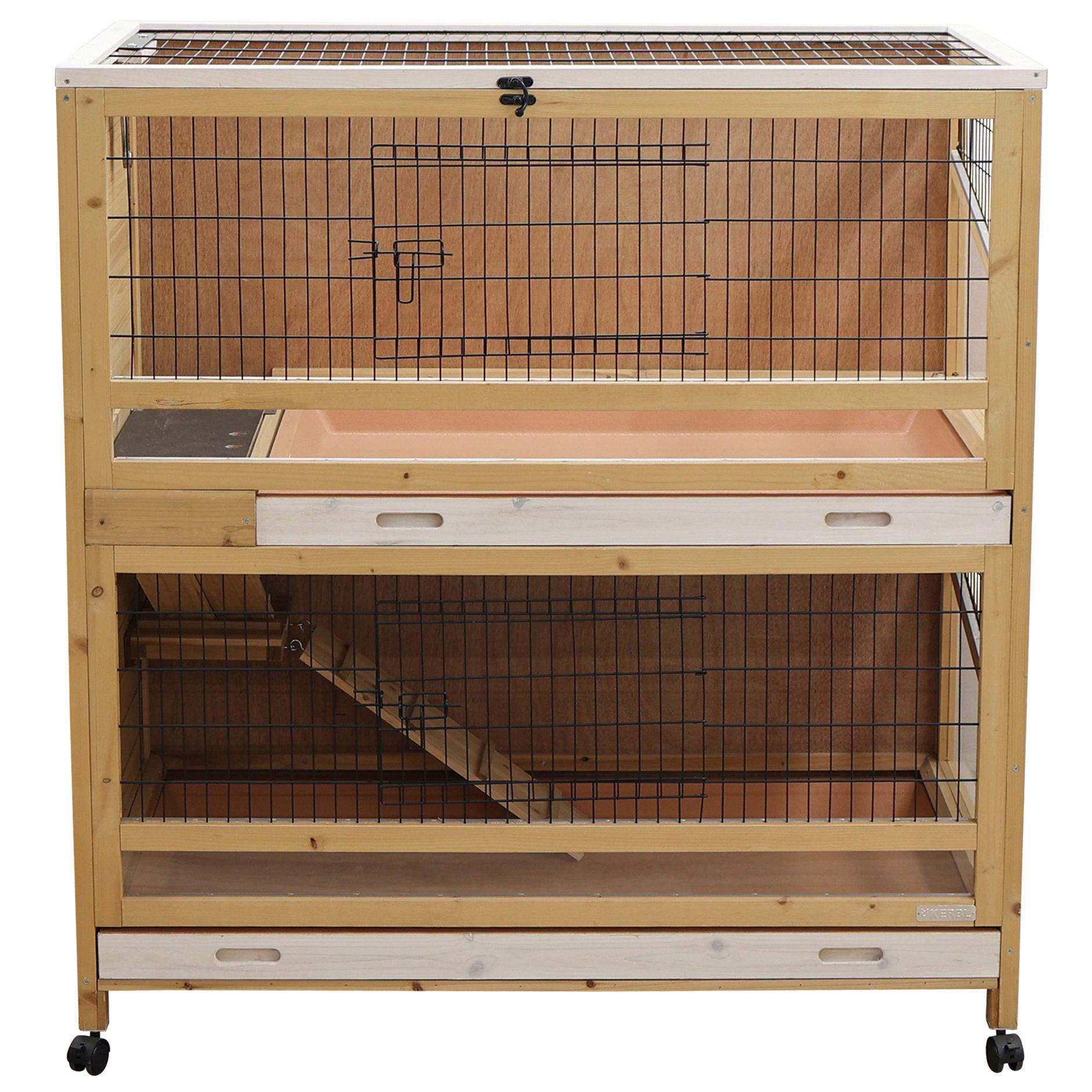 Kleintierkäfig Indoor Deluxe Doppelstöckig 115x60x118 cm