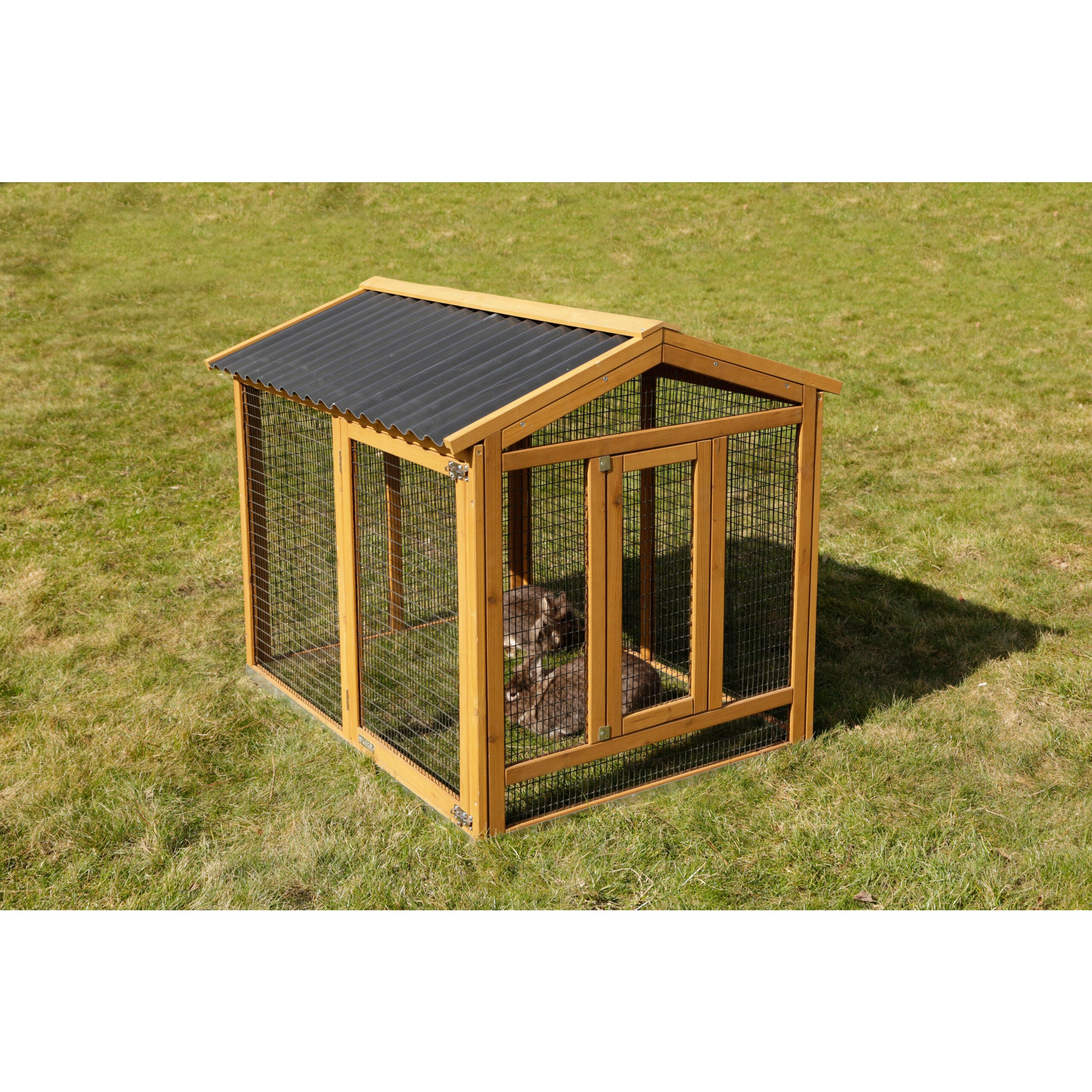 Freigehege Appartement Pro 115x85x90cm, Kunststoffdach