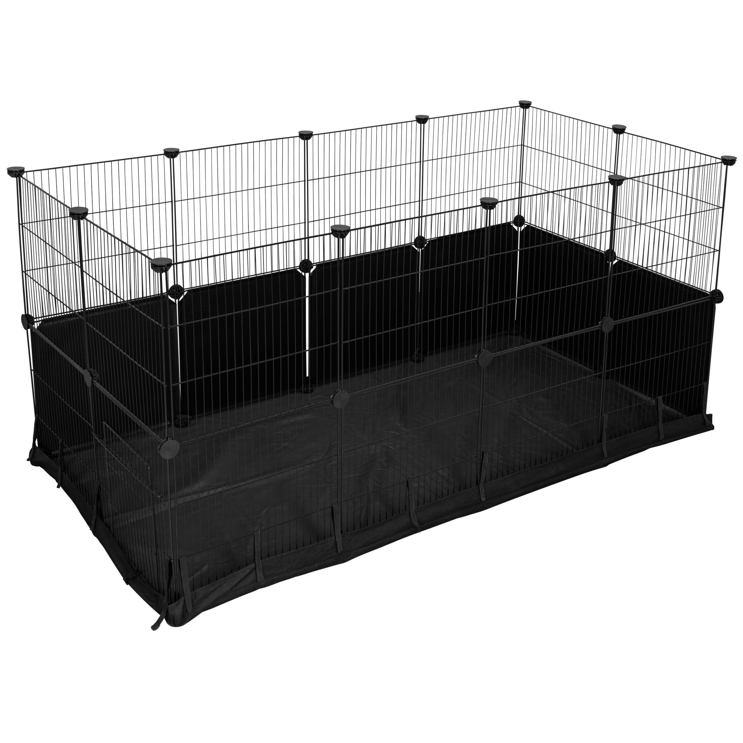 Indoor Gehege Hoppla 24 Elemente mit Nylonboden 144 x 72 x 72 cm