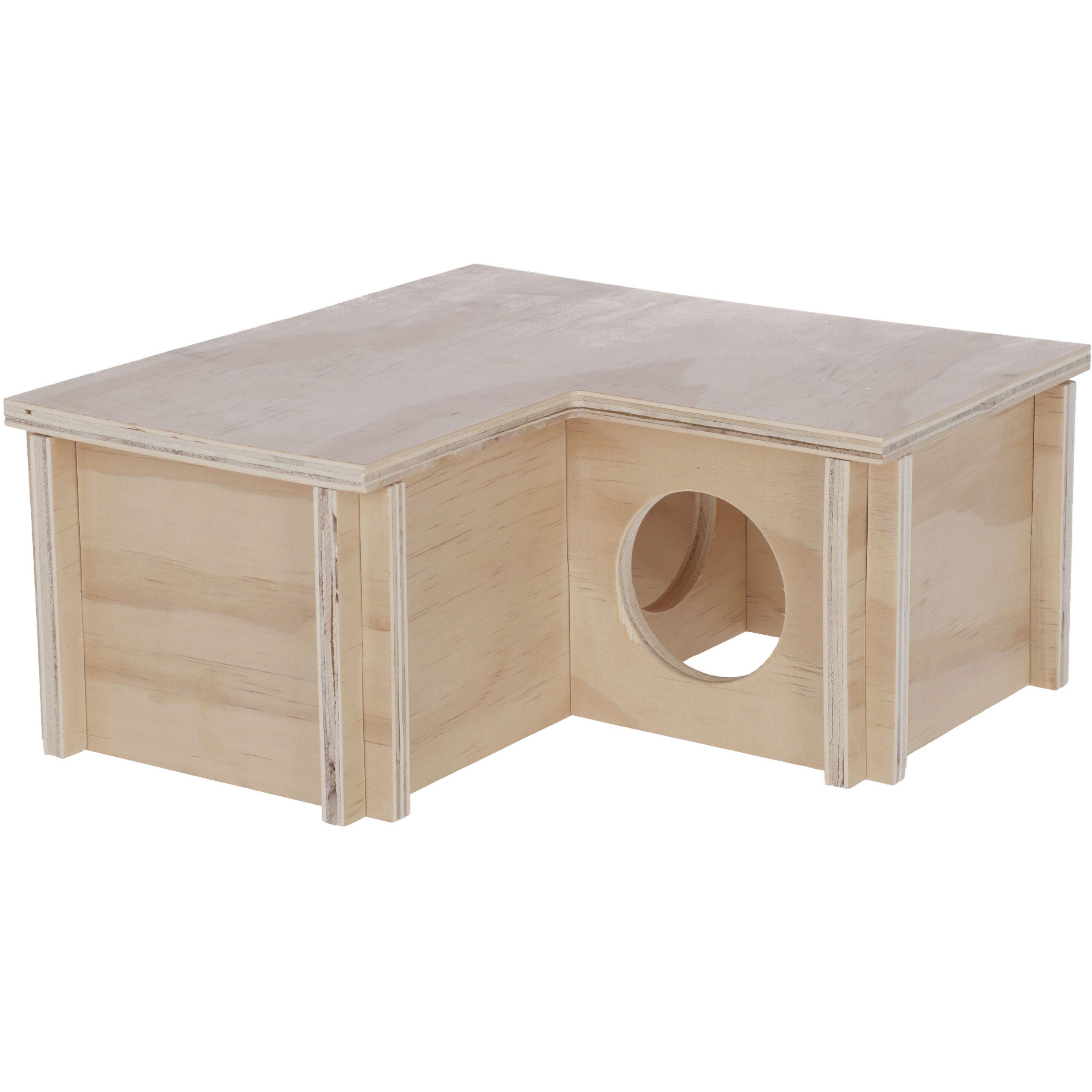 Hamsterhaus natural, 3 Kammern 24 x 24 x 11 cm