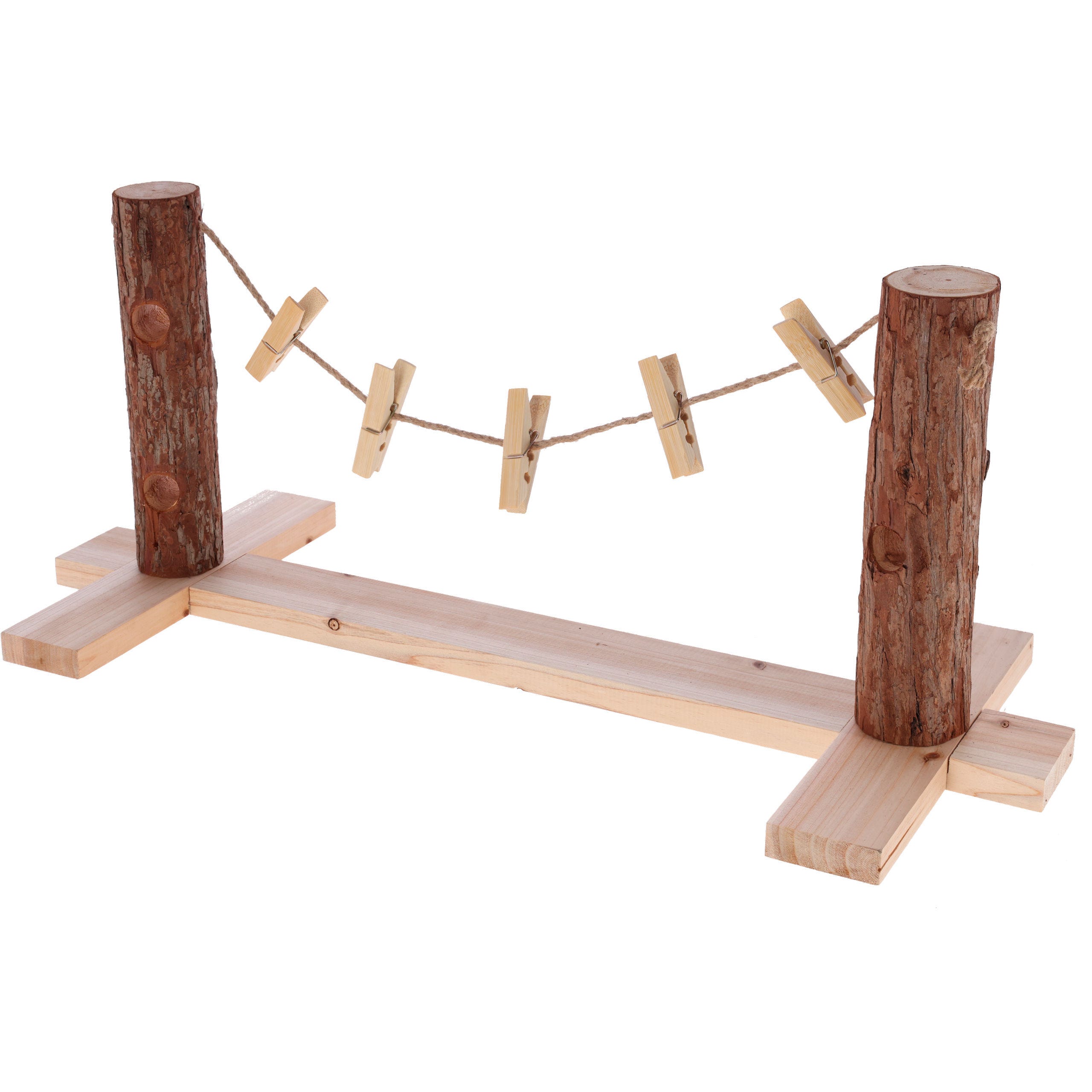 Kaninchen Futterleine mit 5 Clips, 66 x 26 x 27 cm