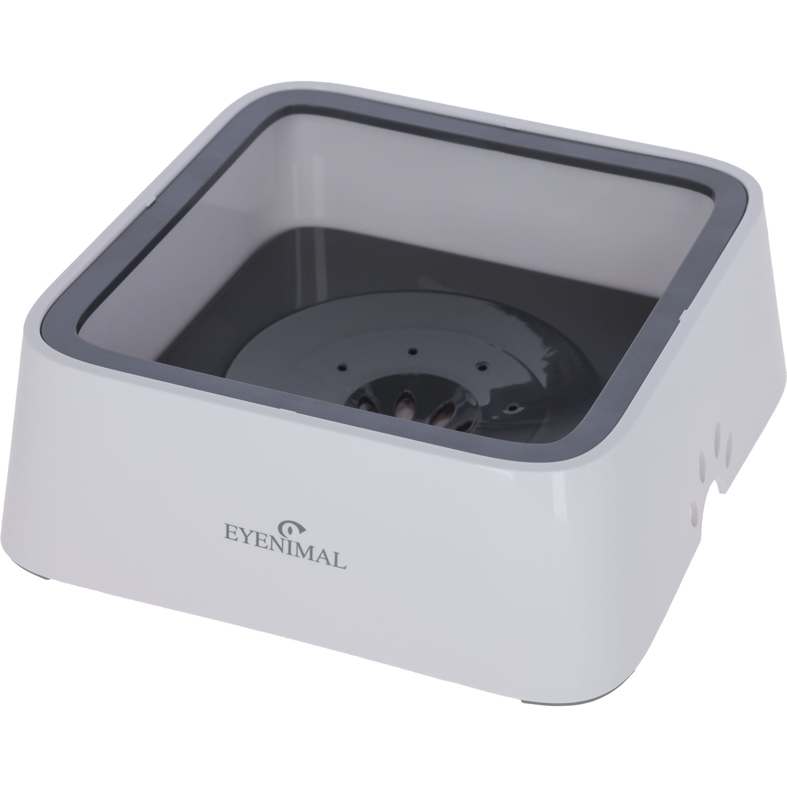 EYENIMAL, Antisplash Waterbowl 2 L Hundenapf, weiß/grau