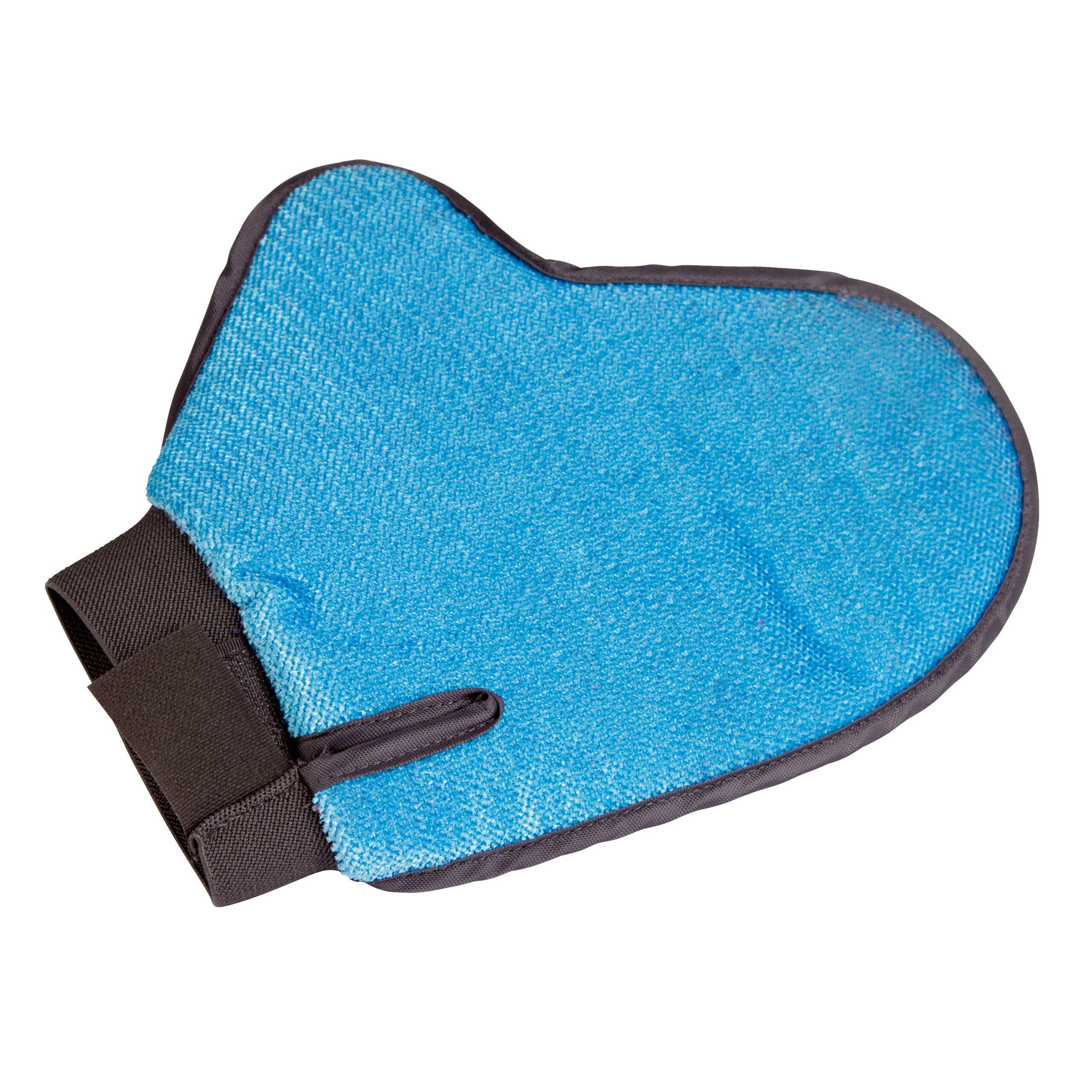 Fellpflege- & Fusselhandschuh, 23cm, blau/anthrazit