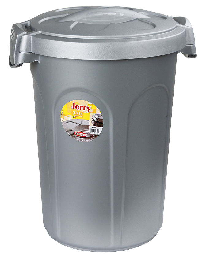 Futtertonne Jerry 8 kg, 23 l, 37x32x46cm, grau