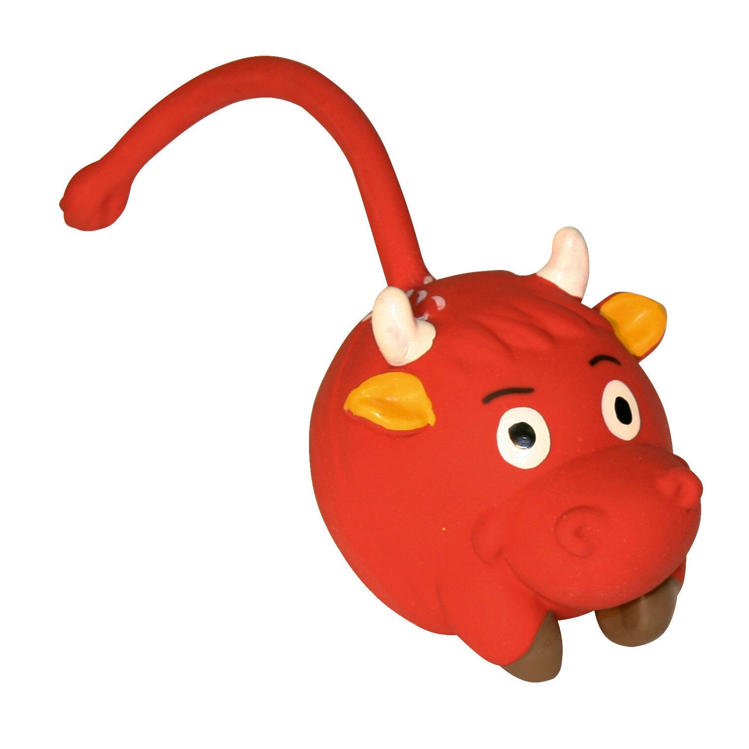 Latex Racing Bull, rot, 9 cm