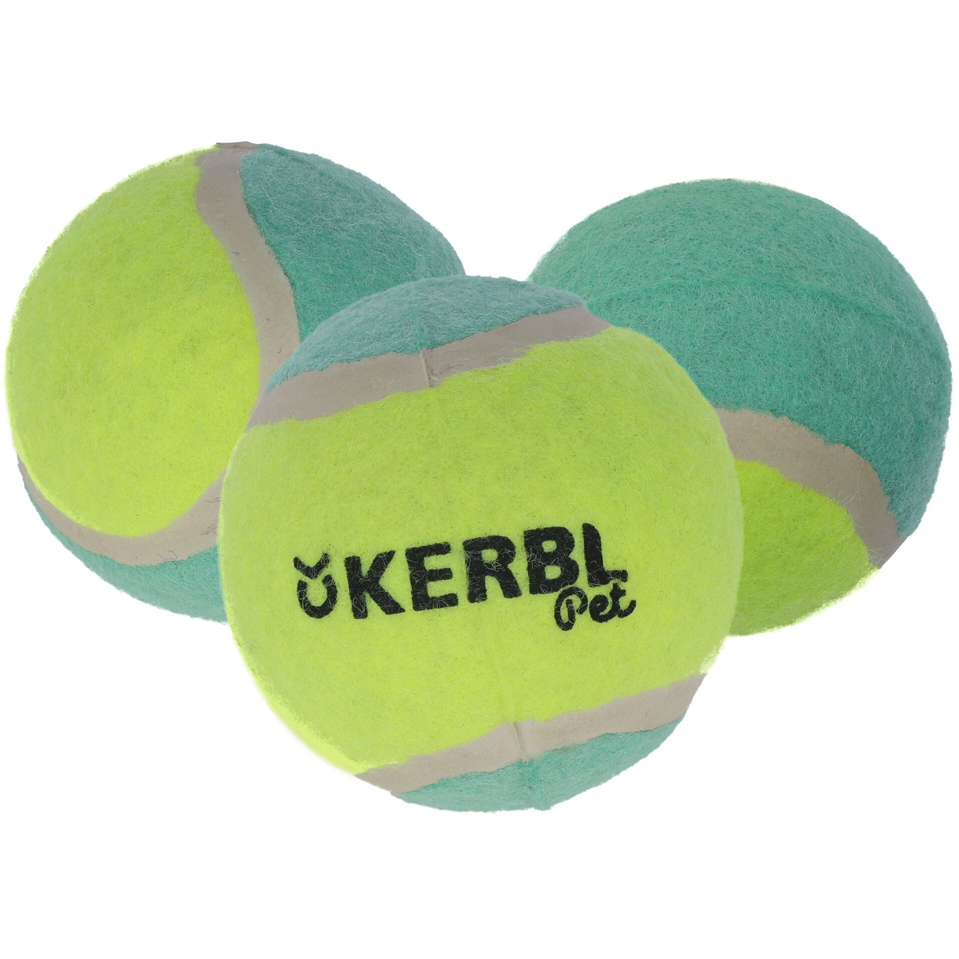 Tennisbälle 3er Set, ø 6,5cm gelb/türkis