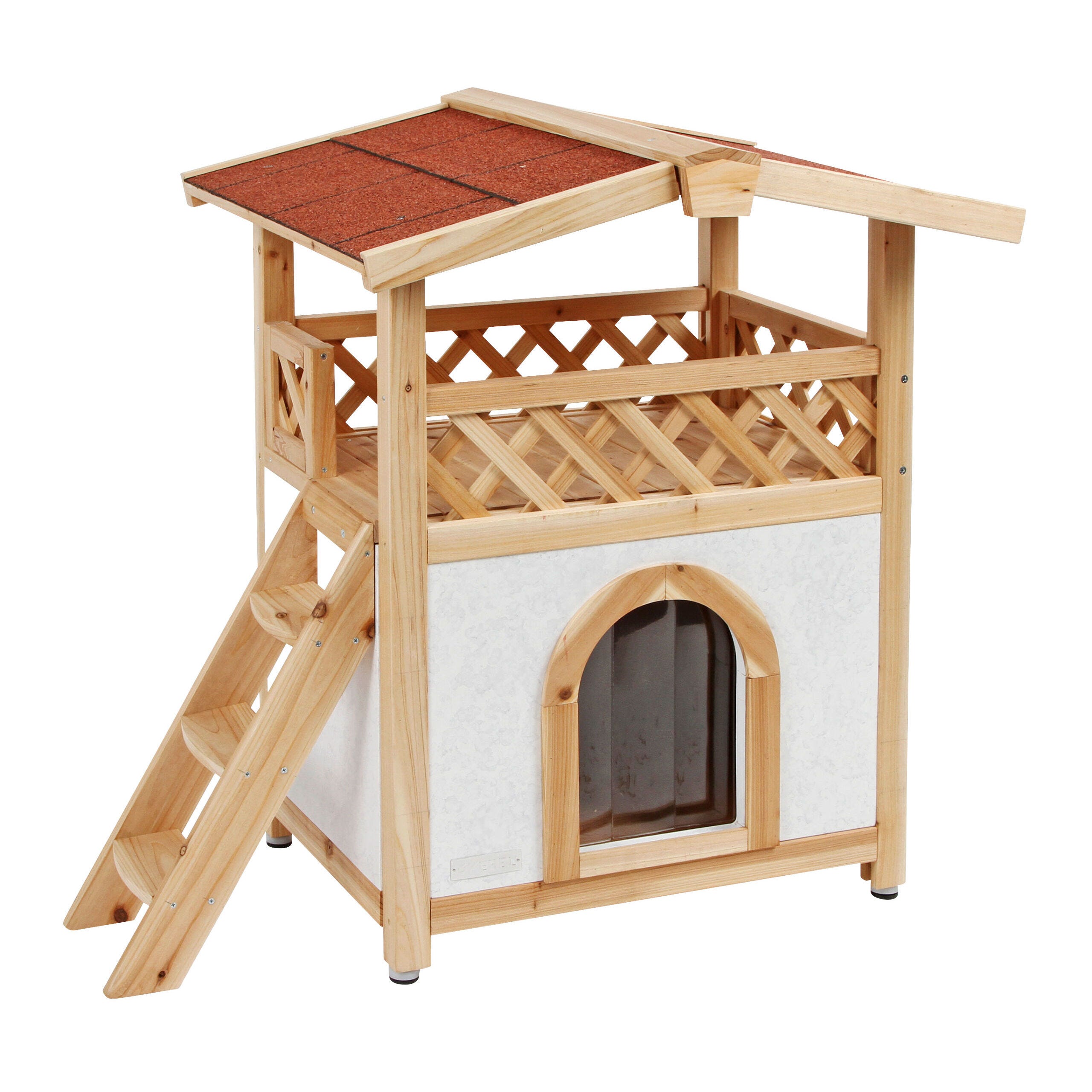 Katzenhaus Tyrol Alpin 88x57x77 cm, Natur, Outdoor