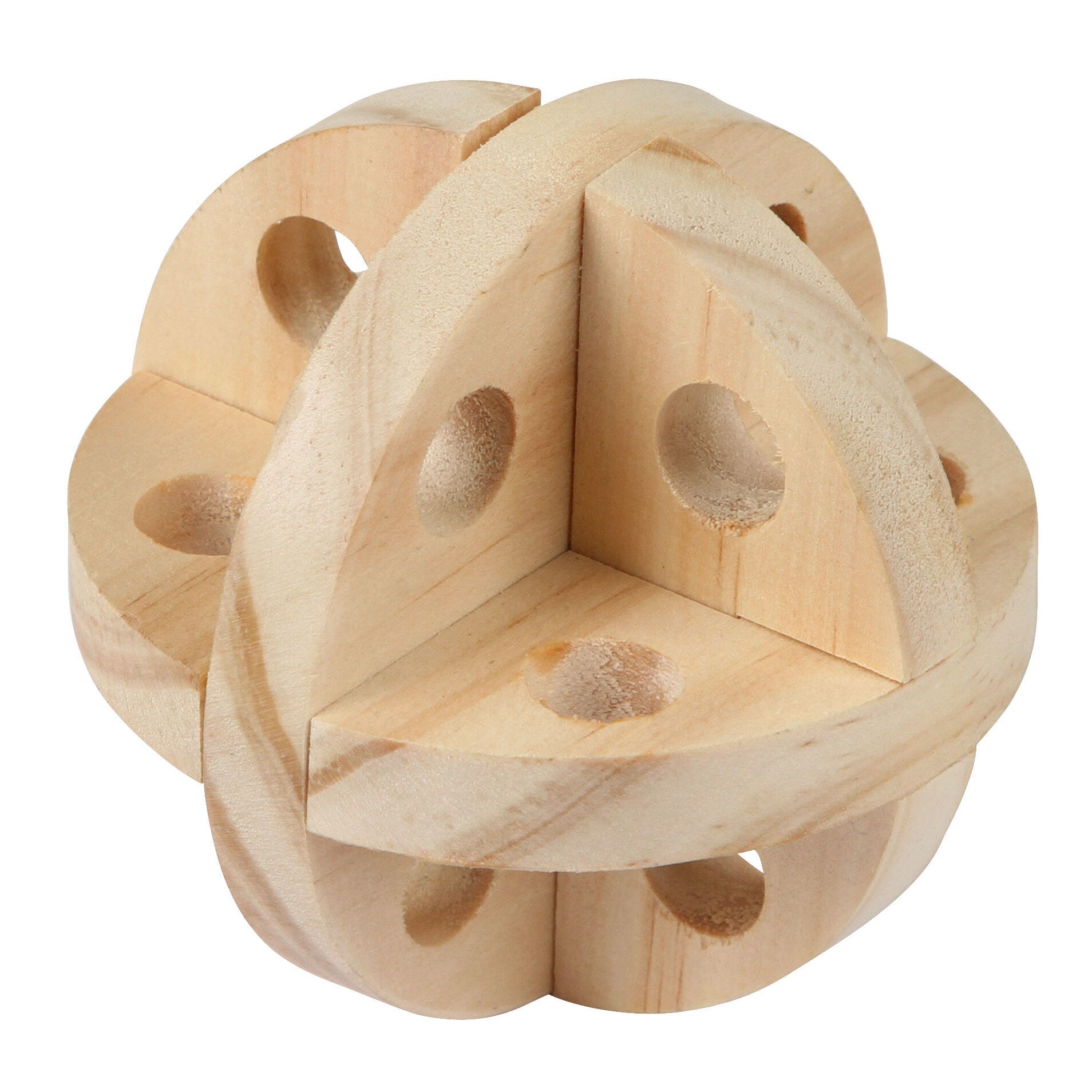 Spiel- u. Snackball für Nager Natur, Ø 7 cm