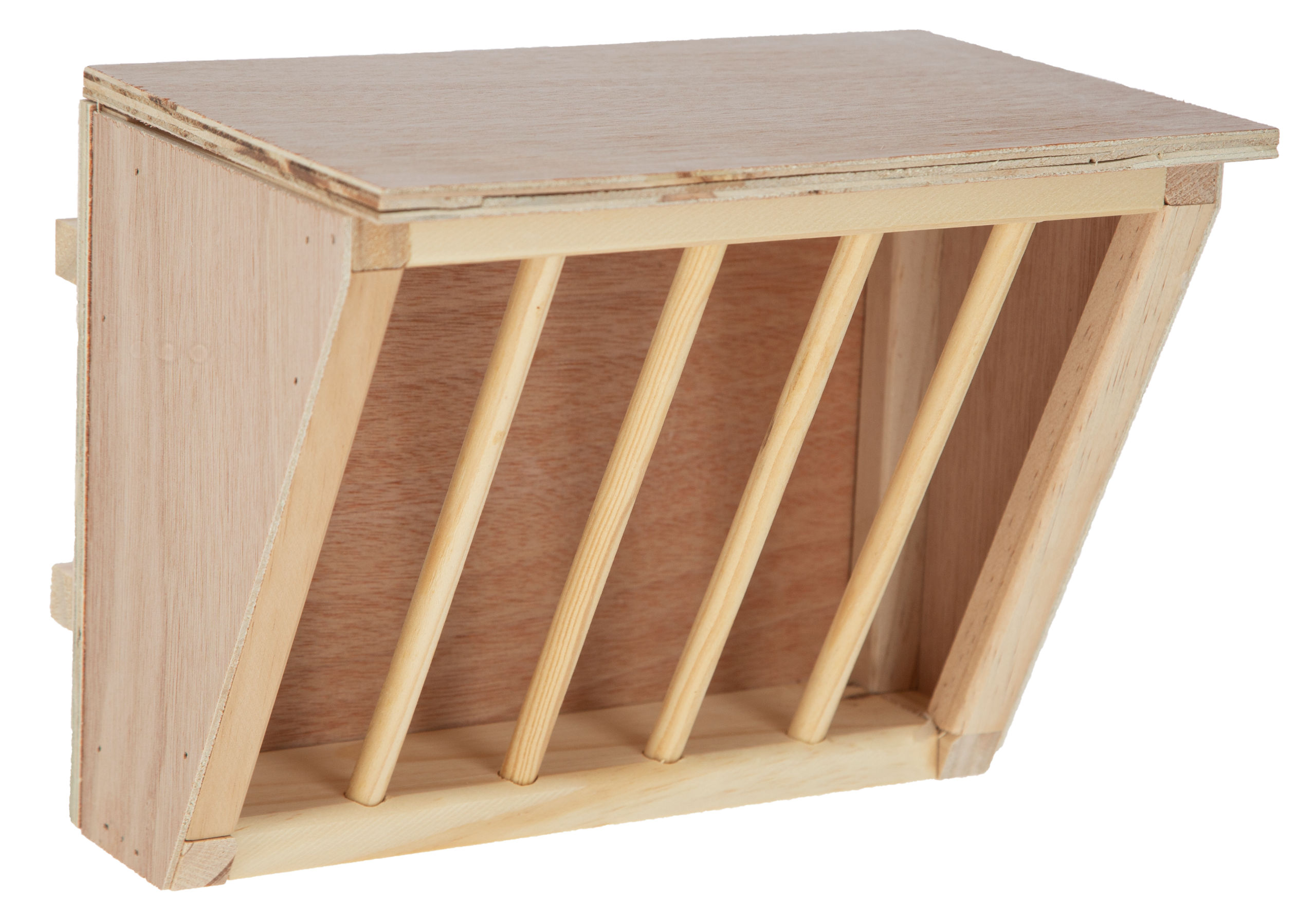Heuraufe mit Sitzbrett 25 x 17 x 20 cm