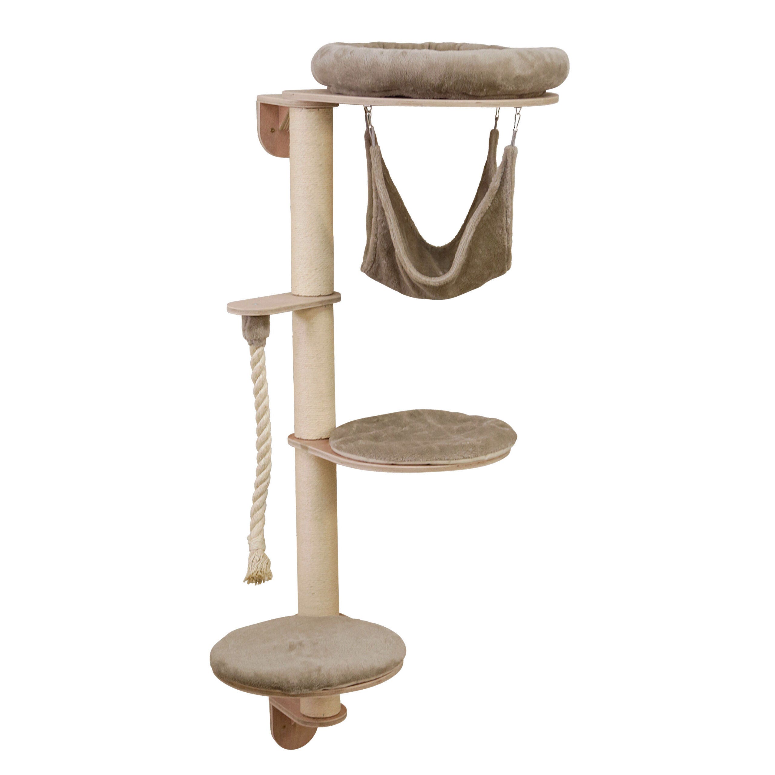 Wandkratzbaum Dolomit Grappa 80x66x158, taupe