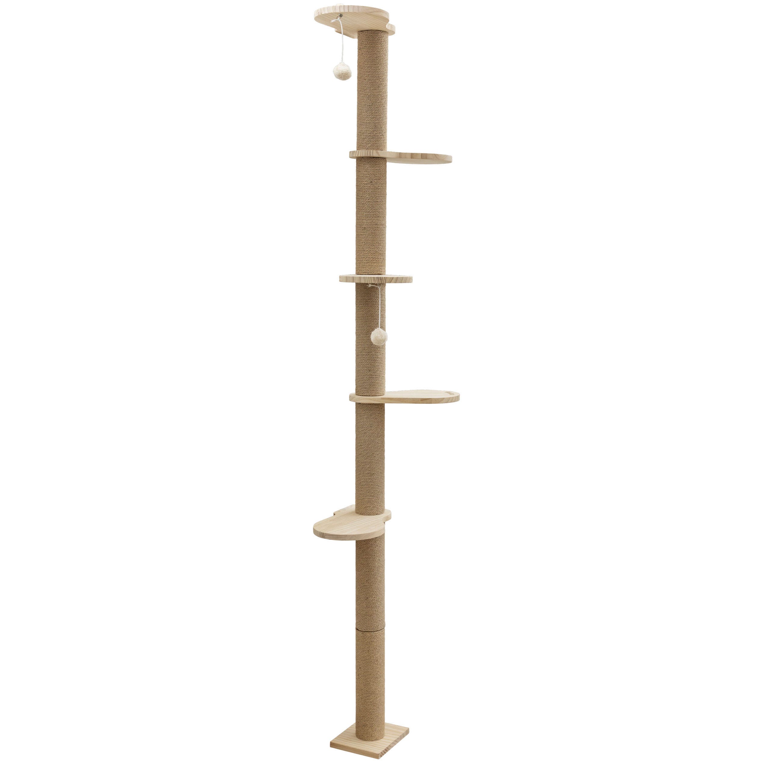 Kratzbaum Timber, 19x16x208cm, braun