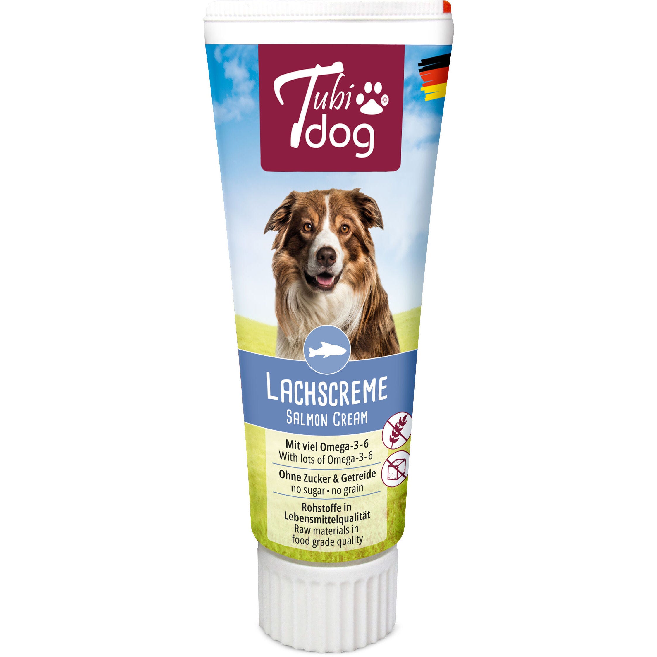 Tubidog Delikatess Lachscreme für Hunde, 75 g
