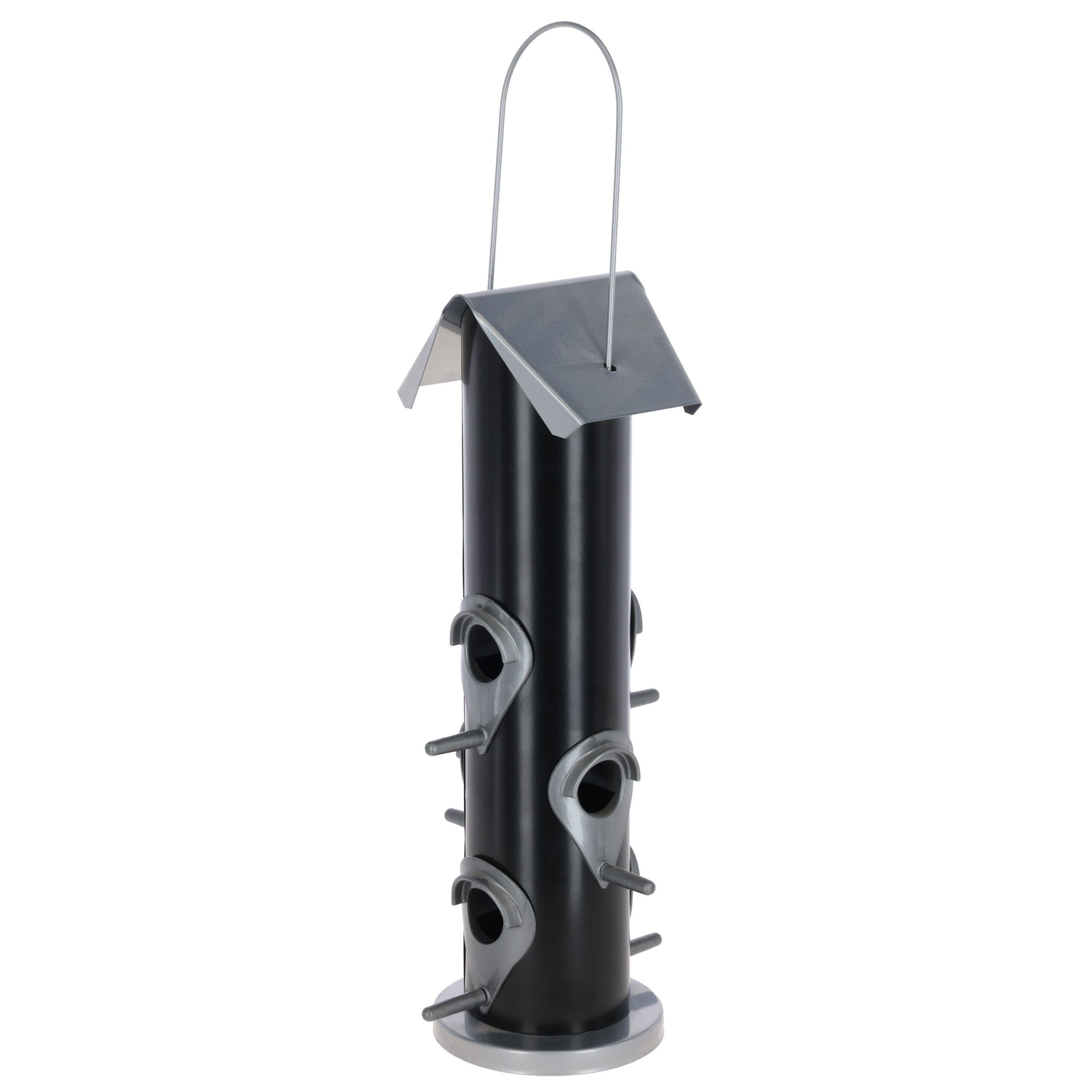 Vogelfutterhaus Kehlstein, Metall 15x15x35 cm