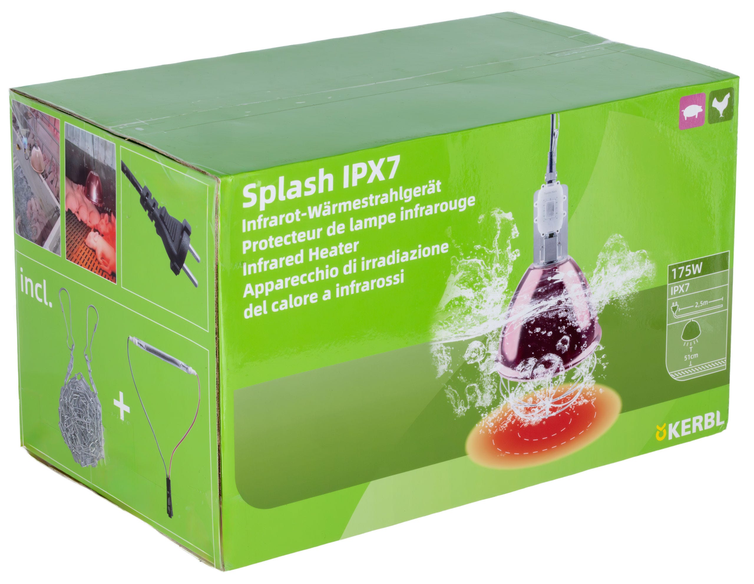 Infrarot-Wärmestrahlgerät Splash IPX7